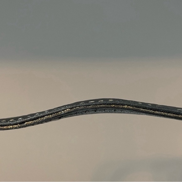 Dooney & Bourke Gray Signature Print Mini Hobo Bag w/Black Pebbled Leather Trim - Picture 6 of 12